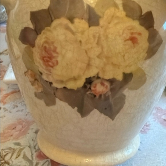 Vintage Floral Ceramic Vase - Picture 2 of 5